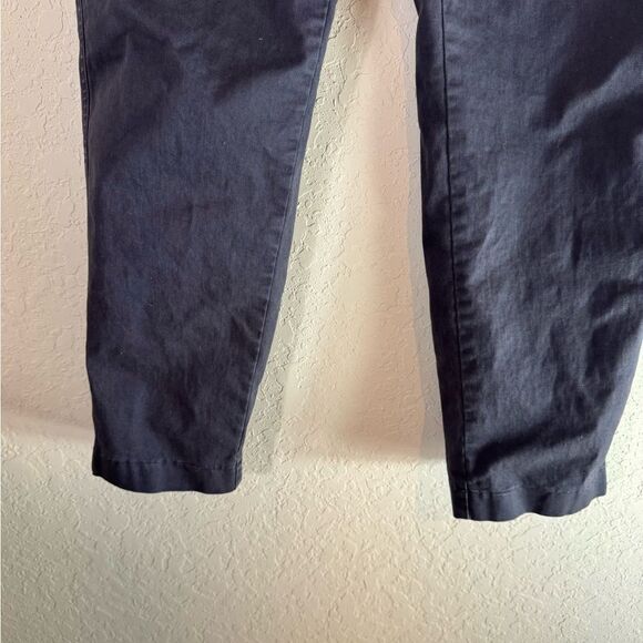 Aritzia Babaton The Group Cigarette Pants Navy Button Fly Closure Size 8 - Picture 7 of 10